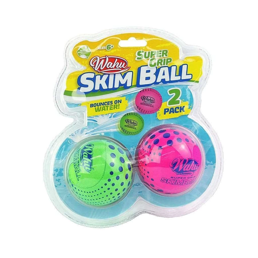 Wahu Super Grip Skimball 6Cm Twin Pack - 2-Piece Set for Beach Fun