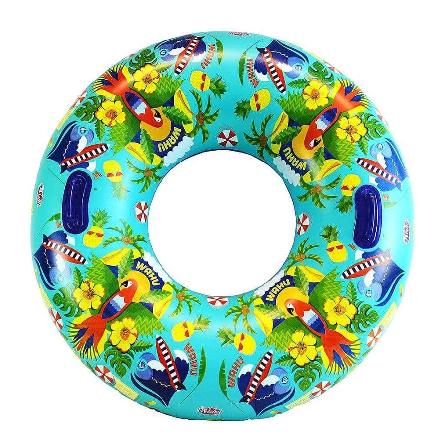 Wahu Tropikool Deluxe Inflatable Pool Tube for Summer Fun - Premium Floating Lounger
