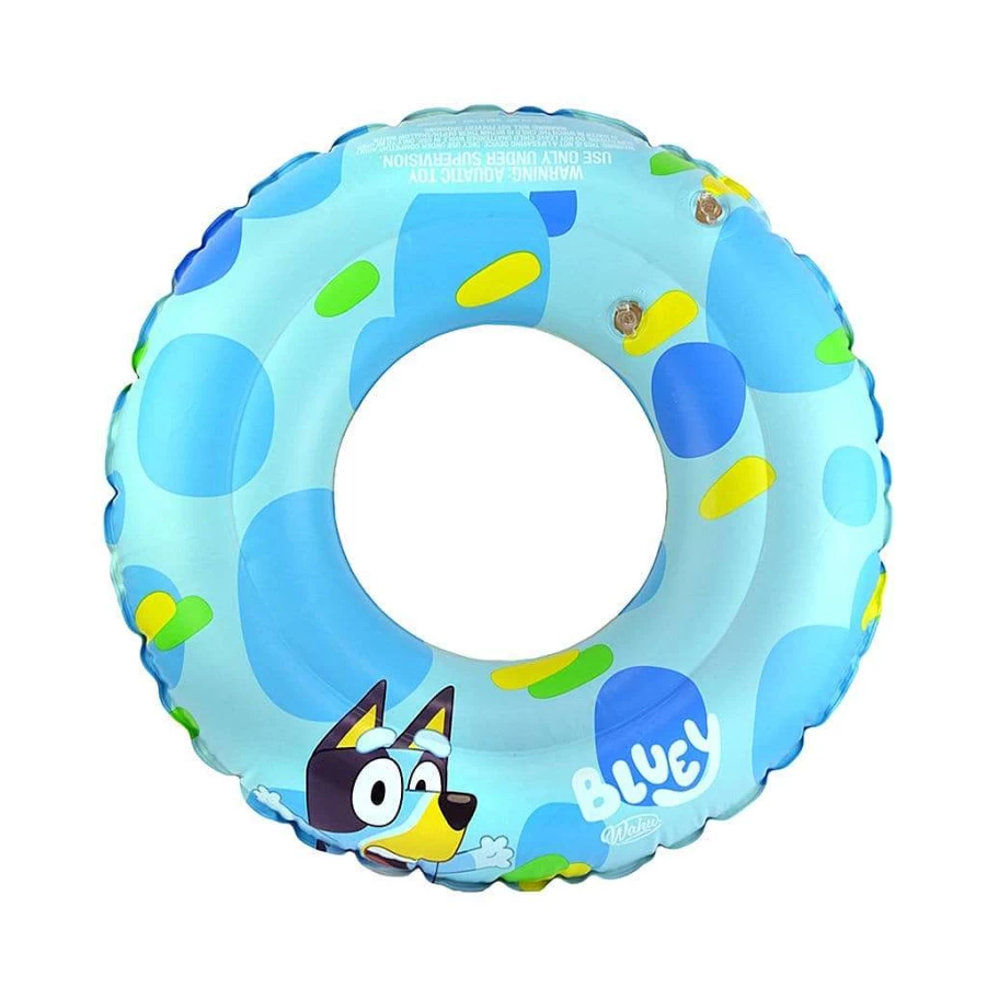Wahu Bluey Inflatable Swim Ring for Kids Ages 4+ (15-25kg) - Pool Float Toy