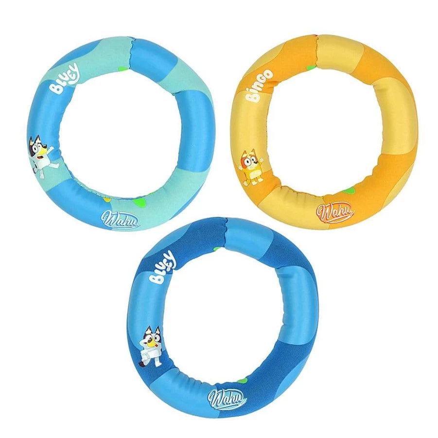 Wahu Bluey Dive Rings Pool Game - Fun Water Toys for Kids, Family Outdoor Swimming Play Set