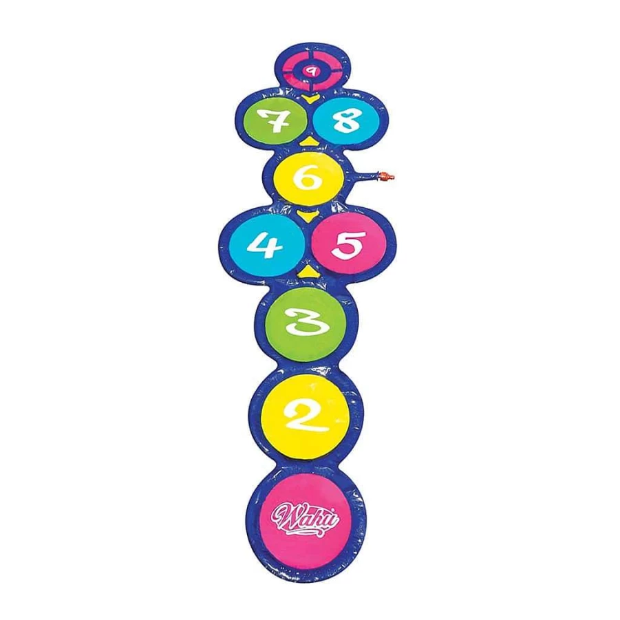 Wahu Hop Skip 'N' Splash Water Play Mat for Kids - Outdoor Splash Pad & Jumping Game