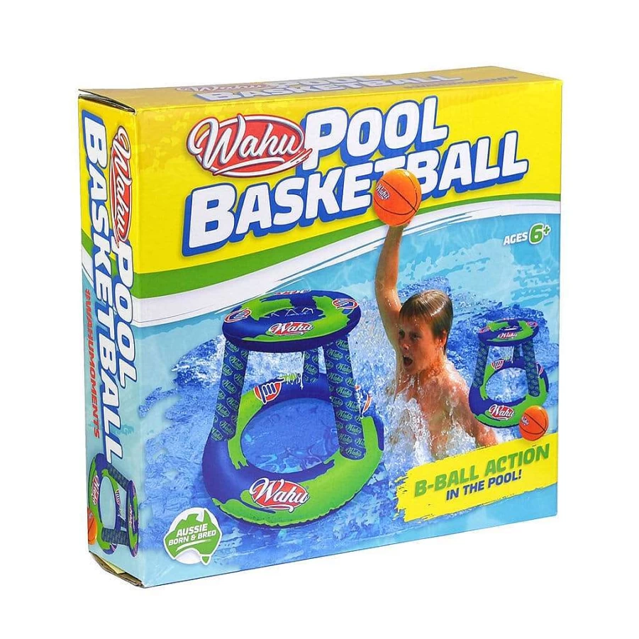 Wahu Pool Basketball - Floating Water Hoop Game for Outdoor Swimming Fun