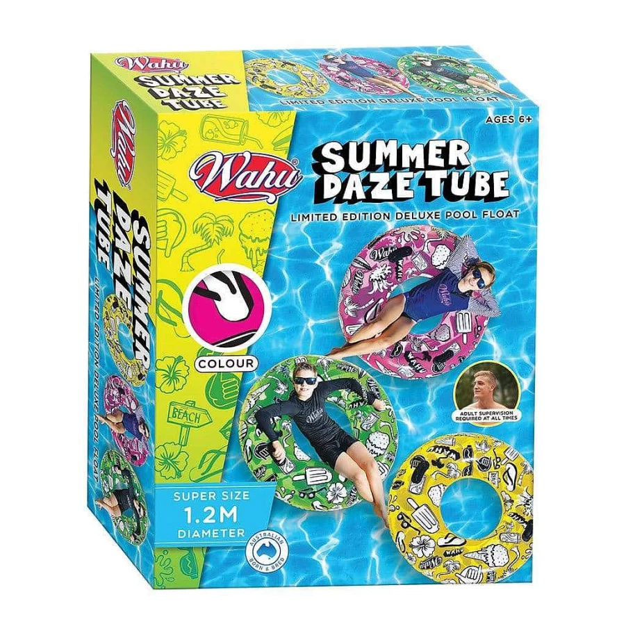 Wahu Summer Daze Inflatable Pool Tube for Kids & Adults - Fun Water Float Ride