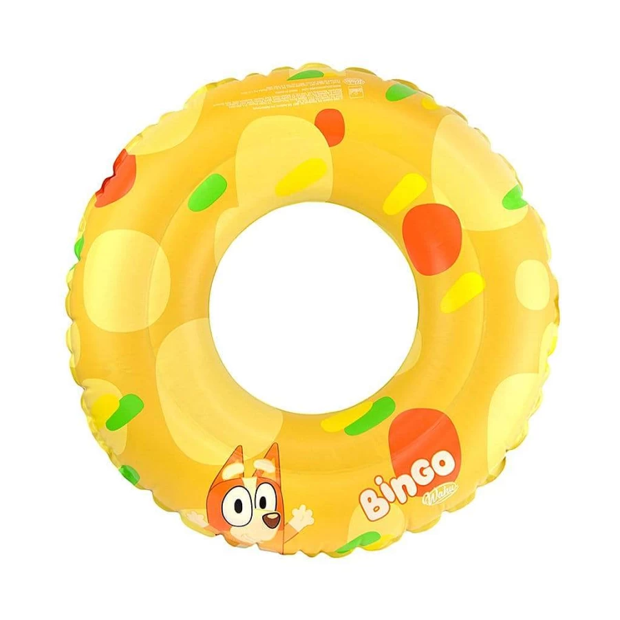 Wahu Bluey Inflatable Swim Ring for Kids 4+ Years, 15-25Kg, Pool Float Toy