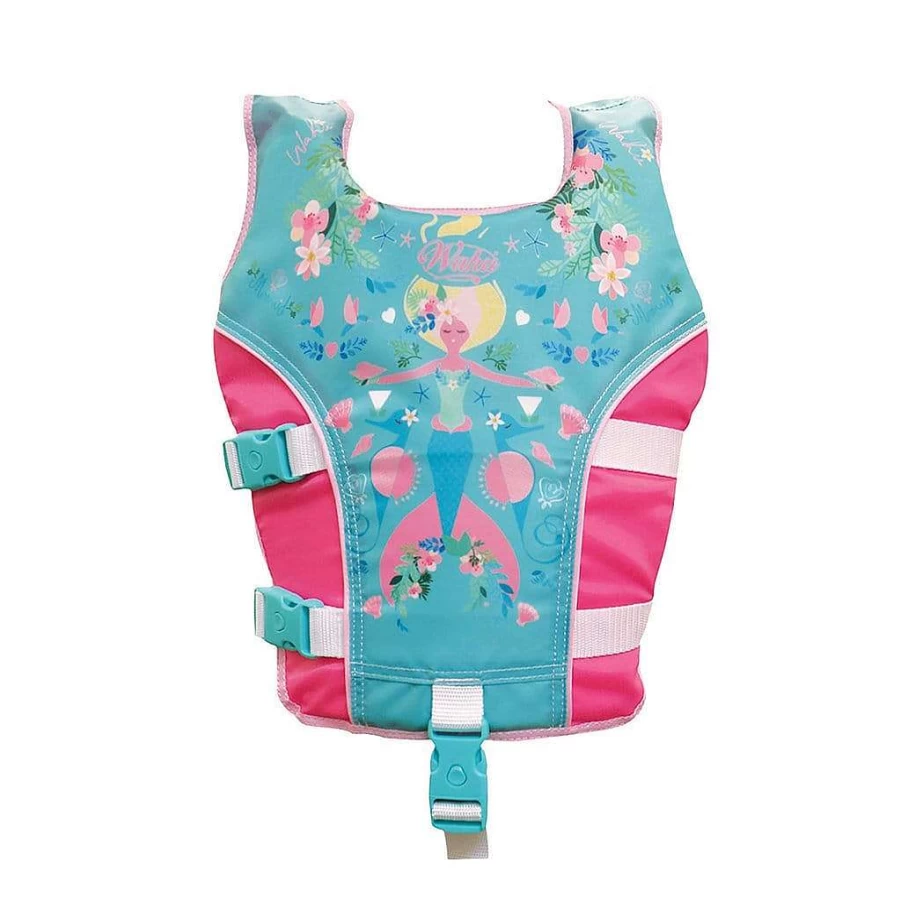 Wahu Kids Mermaid Swim Vest - Adjustable Flotation Jacket for Safe Water Play