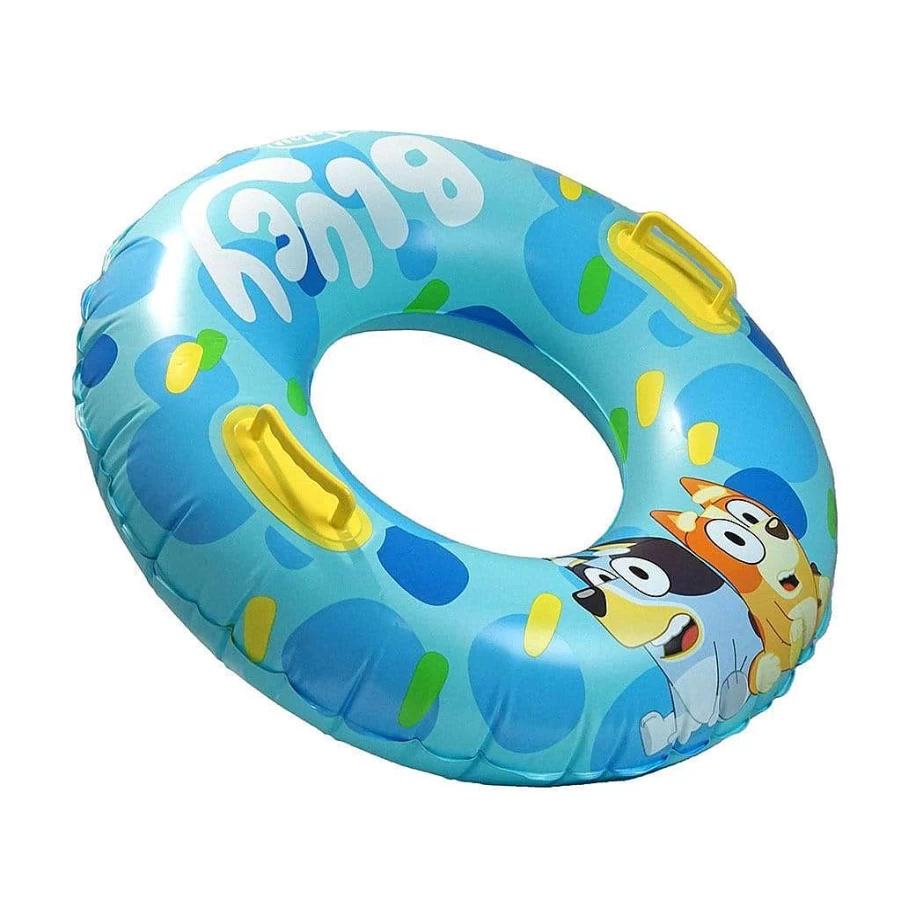 Wahu Bluey Mega Swim Ring - Inflatable Pool Float for Kids, Family Beach Toy, Durable Summer Water Fun