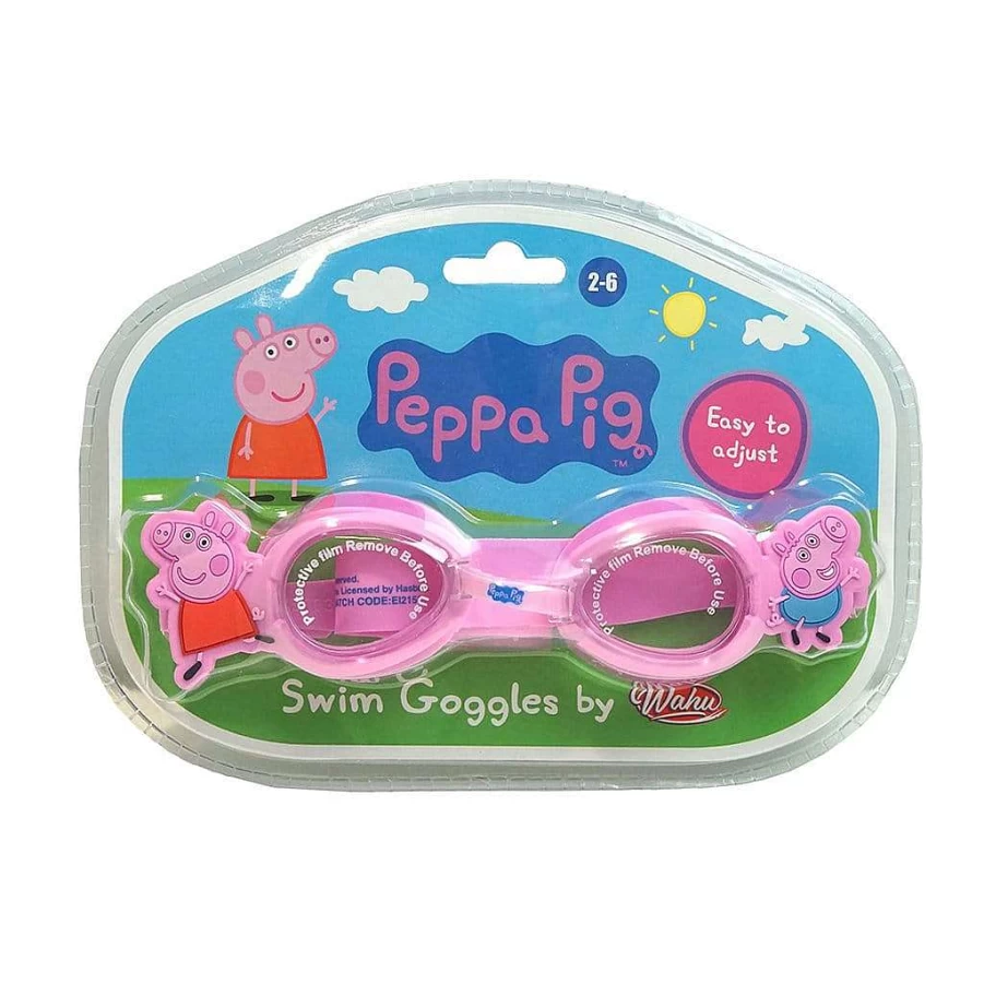Wahu Peppa Pig Kids Swim Goggles - Children's Waterproof Swimming Glasses for Boys & Girls