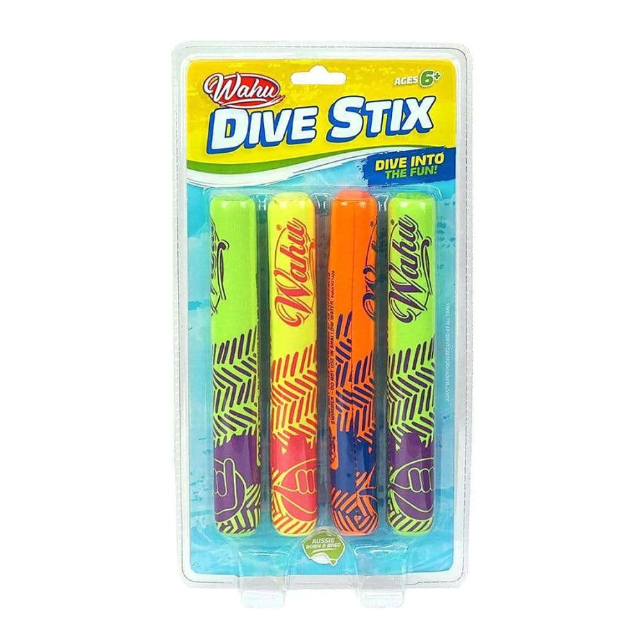 Wahu Dive Stix - Floating Dog Toy for Water Fetch and Outdoor Play
