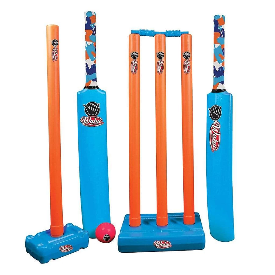Wahu Double Cricket Set - Complete Cricket Kit with Bat, Ball & Stumps for Outdoor Sports