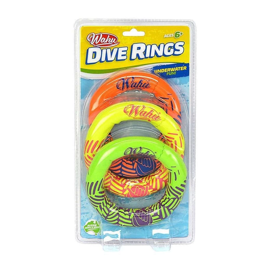 Wahu Dive Rings - Premium Pool Diving Game Set for Kids & Adults