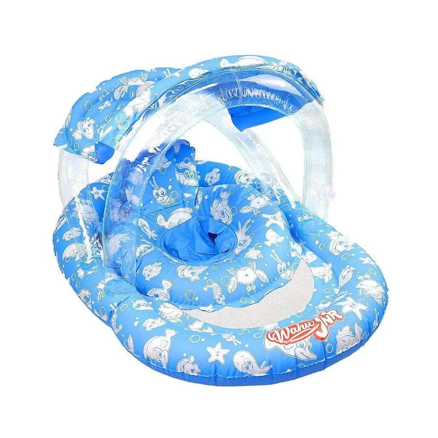 Wahu Junior Ring With Seat & Canopy - Kids Playground Swing Set with Adjustable Canopy for Outdoor Fun