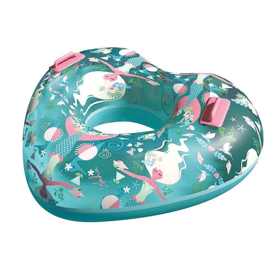 Wahu Mermaid Heart Float - Inflatable Pool Lounger for Kids & Adults, Fun Water Floatie for Summer