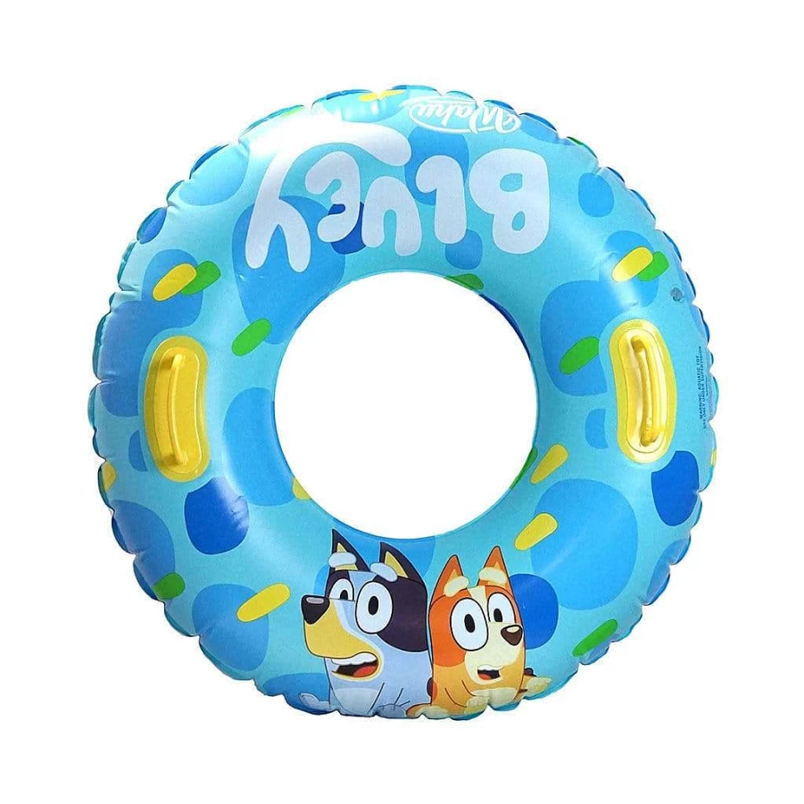 Wahu Bluey Mega Swim Ring - Inflatable Pool Float for Kids, Family Beach Toy, Durable Summer Water Fun