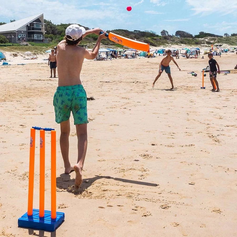 Wahu Double Cricket Set - Complete Cricket Kit for Kids & Adults with Bat, Ball & Stumps